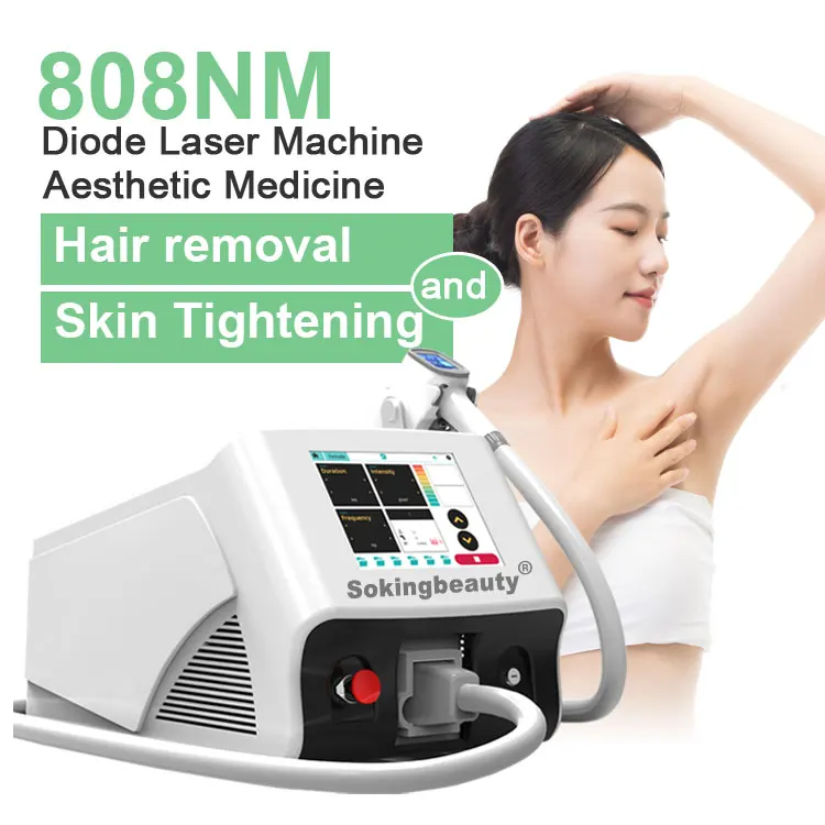 

Permanent portable 600W 808nm diode laser hair remova machine price