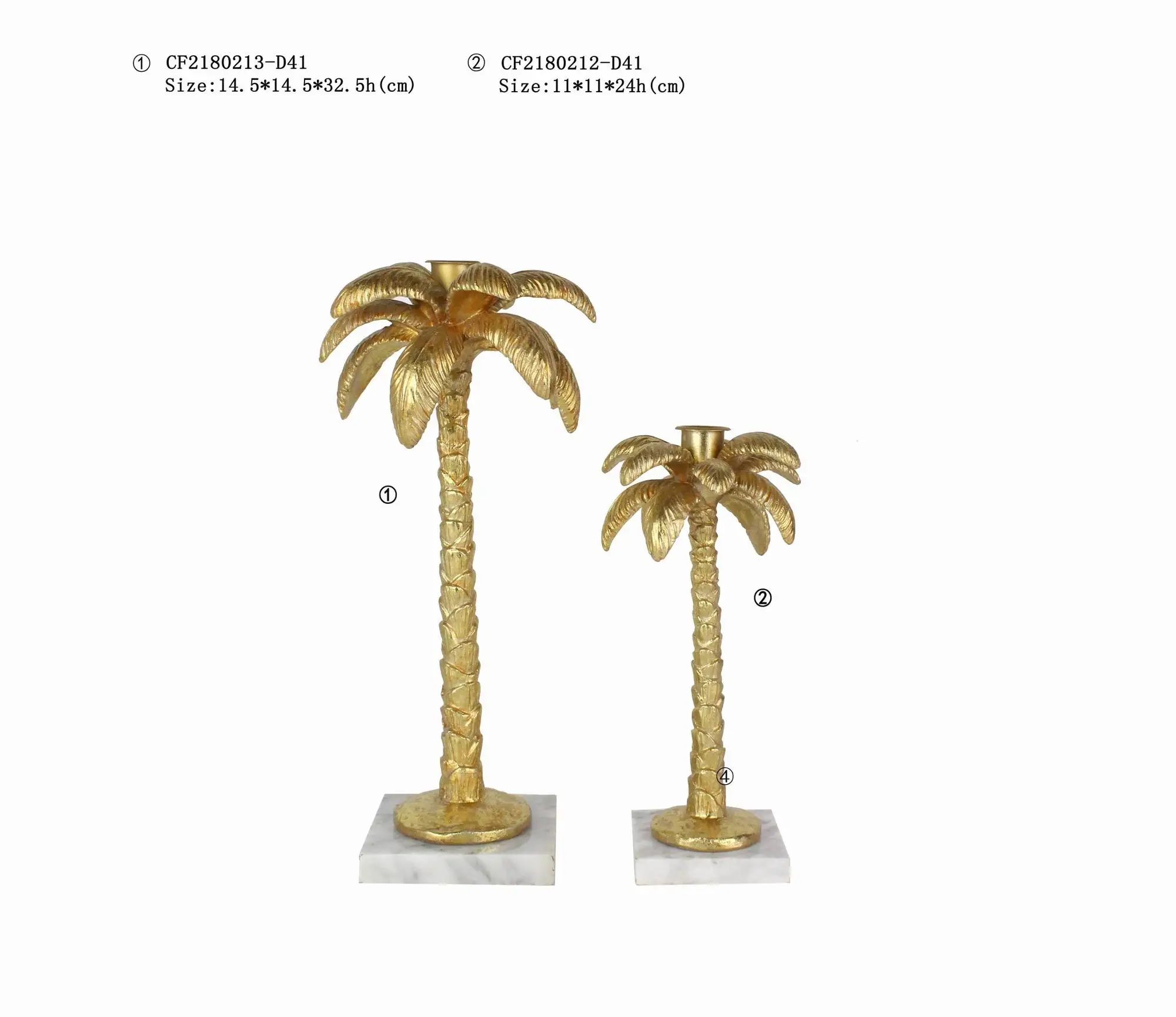 Wholesale creative modern goldleaf sticker tropical island coconut tree home accessories details