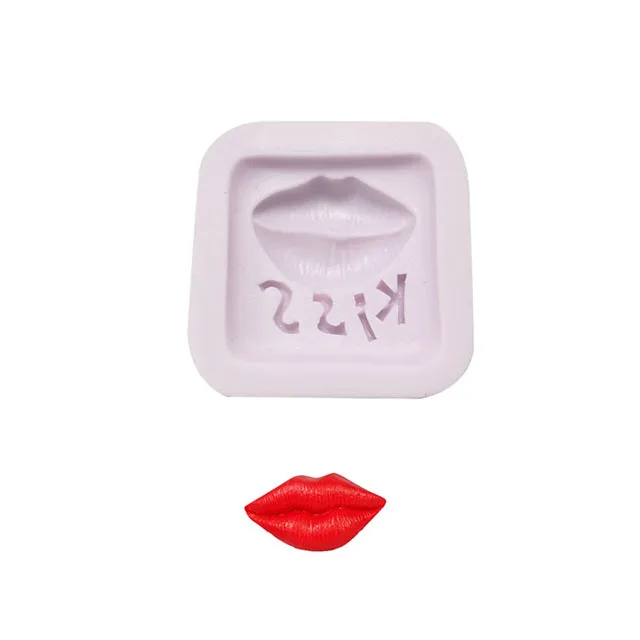 

Valentines day series Sexy Lips kiss Non-stick silicone cake decorating tools Fondant chocolate clay soap making mold in silicon, Random or specify