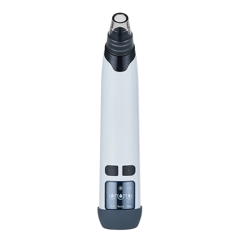

New Arrival Portable Blackhead Remover Vacuum LCD Screen Pore Acne Cleaner Rechargeable Blackhead Remover With Heat Function, White and green for option