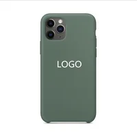 

For iPhone 11 Original Liquid Silicone Rubber Mobile Phone Case with Soft Microfiber Cloth Lining