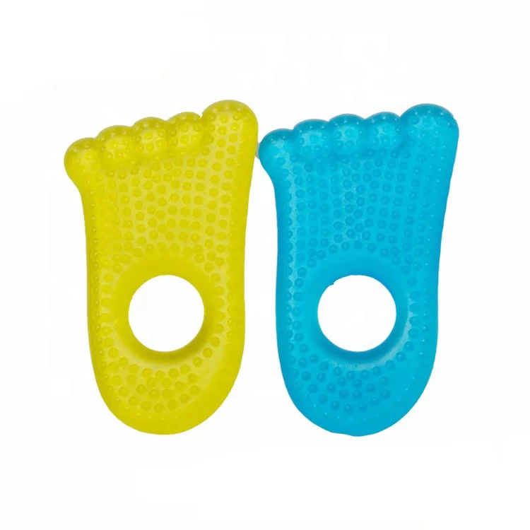 
2020 Wholesale Hands Shape Baby Teething Toys Cute Baby Teether Ice Ring Teether 