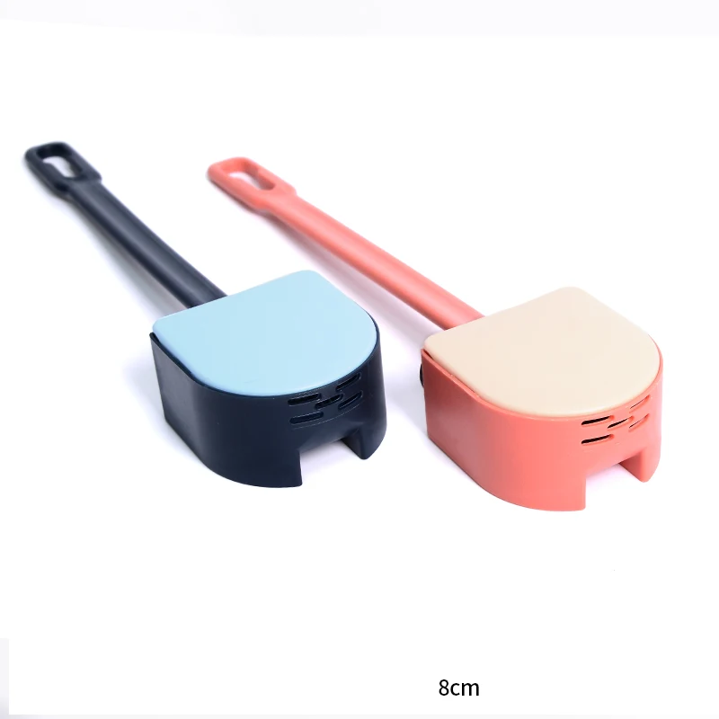 

PP Material 2021 With Stand Silicon Cleaning Silicone Toilet Brush, Blue+pink