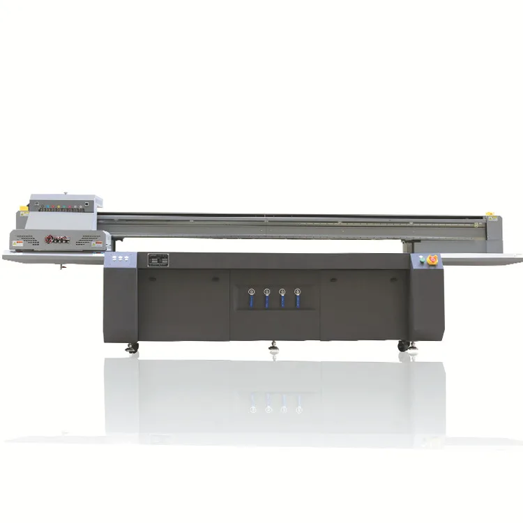 A Industrial UV flatbed printer 2513 ricoh gen5 uv glass printer Guangzhou manufacture supply