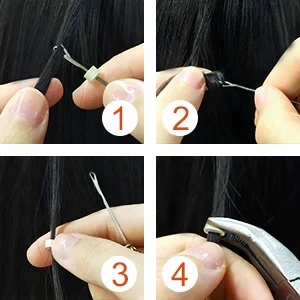 Different Types Hair Extension Pliers Micro Rings Tubes Links
