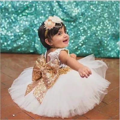 

New Fashion Sequin Flower Girl Party Wear Gowns Fancy Kids Evening Princess Dress Tutu Baptism Dress Birthday Wedding Skirt