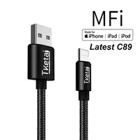 

TKETAI For Iphone Charger Cable MFi Certified USB Cable Original Certified Compatible For iPhone X/8/7/6s/6/plus/5s/5