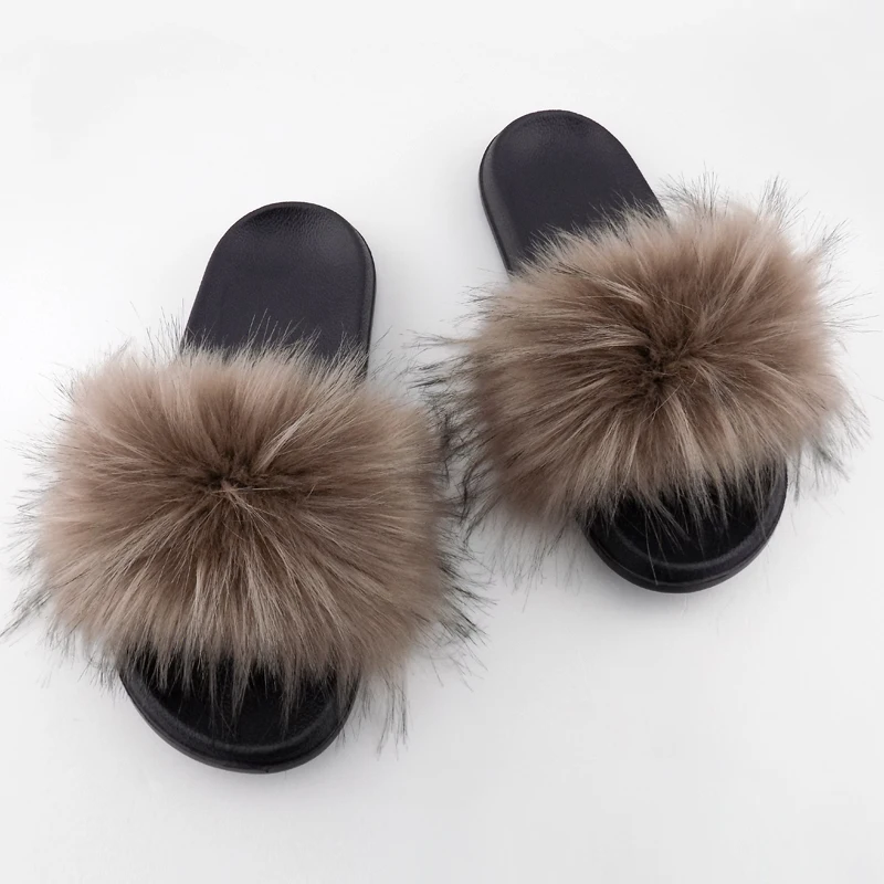 

High quality slippers women Indoor Slide Fuzzy Fluffy Slides Fur Sandals