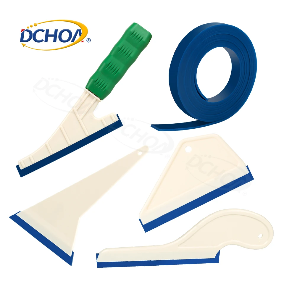 

DCHOA Multiple combination Replacement Rubber Blade Car Window Tint Tools Silk Screen Printing Squeegee Tools Set