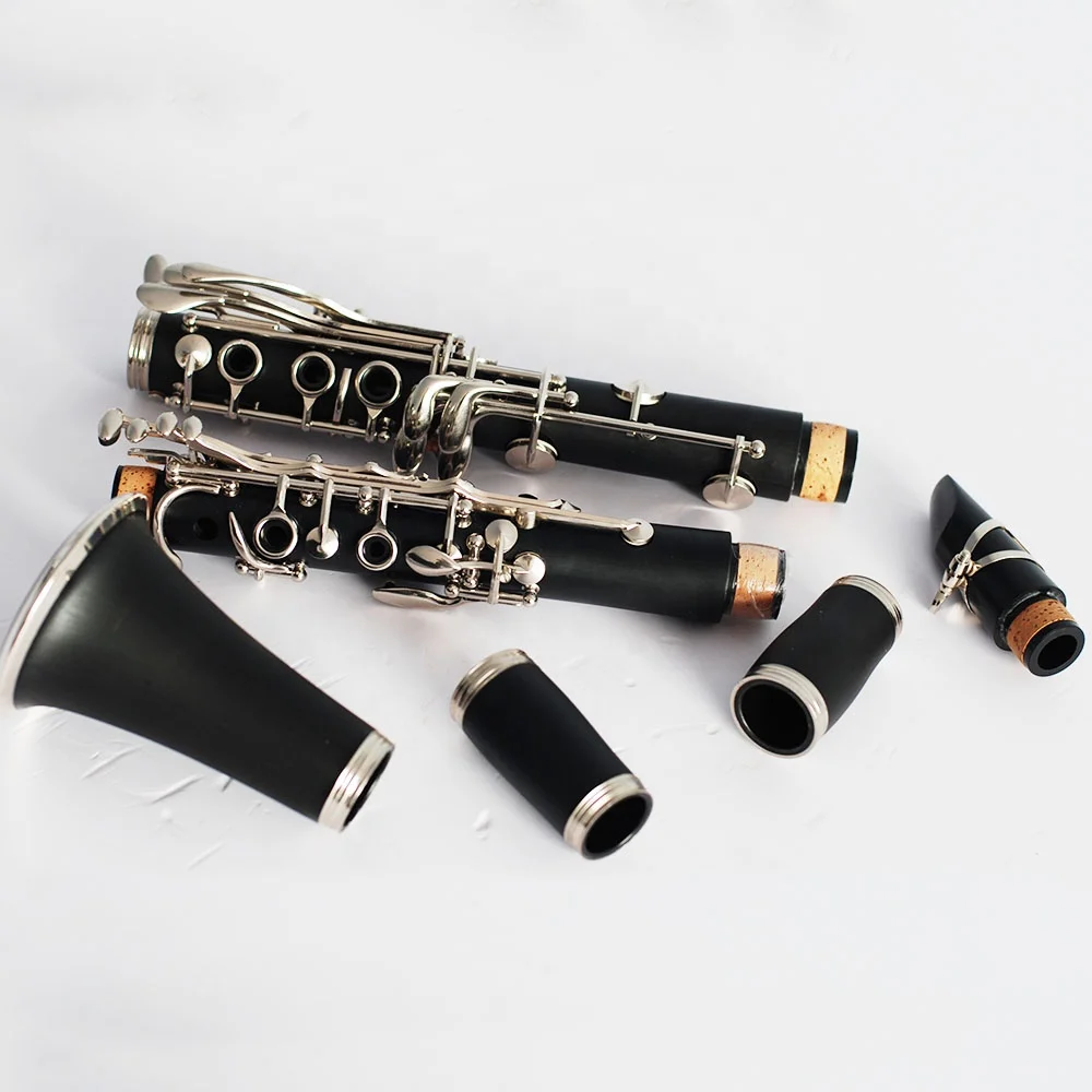 

Nickel Plated 18keys ebonite Bb Clarinet, Black body