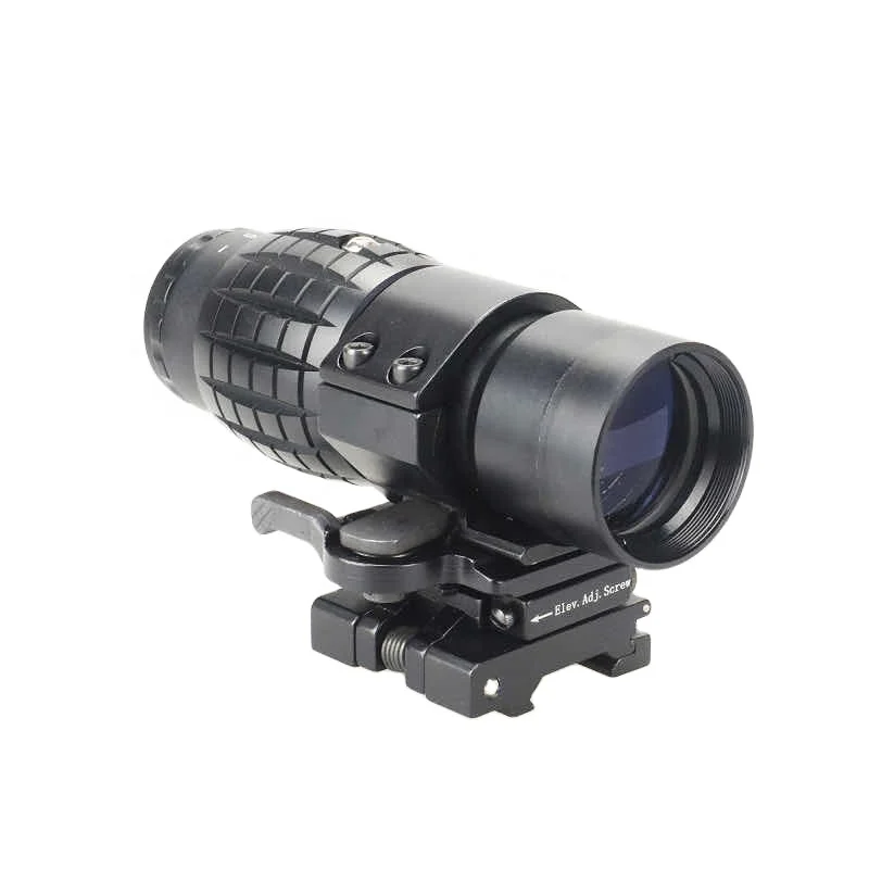 

Tactical 3X Magnifier Scope Riflescope With Quick Release Mount Holographic red dot sight, Black