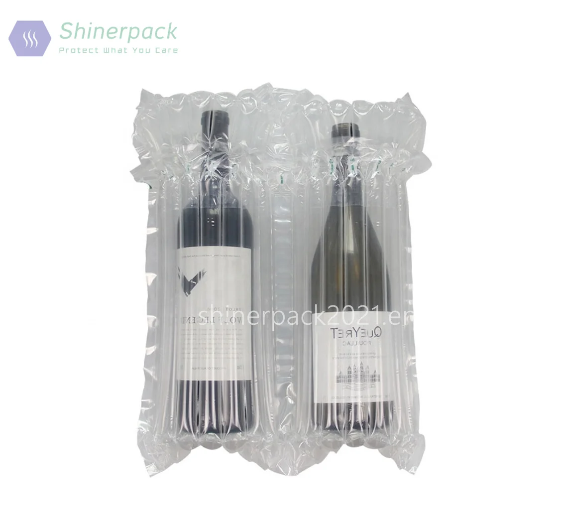 

Hot Sell Delivery Packaging Air Buffer Column Film Protector Inflatable Column Bag Packaging Wine Bottle Protector