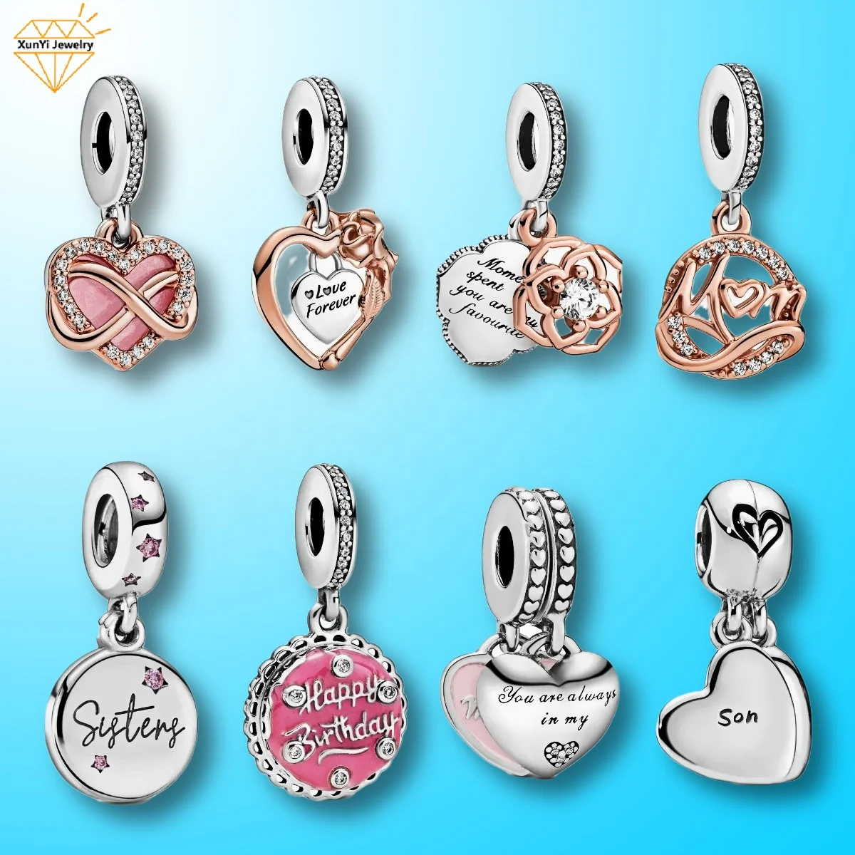 

2021 Mother's Day Hot sales DIY charms for bracelet for women 925 sterling Silver jewelry