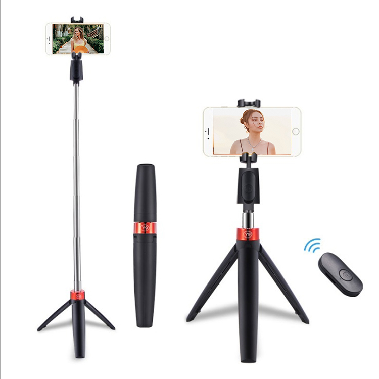 

Foldable Wireless remote control mobile phone mini tripod Selfie Stick for make up live show vlog video