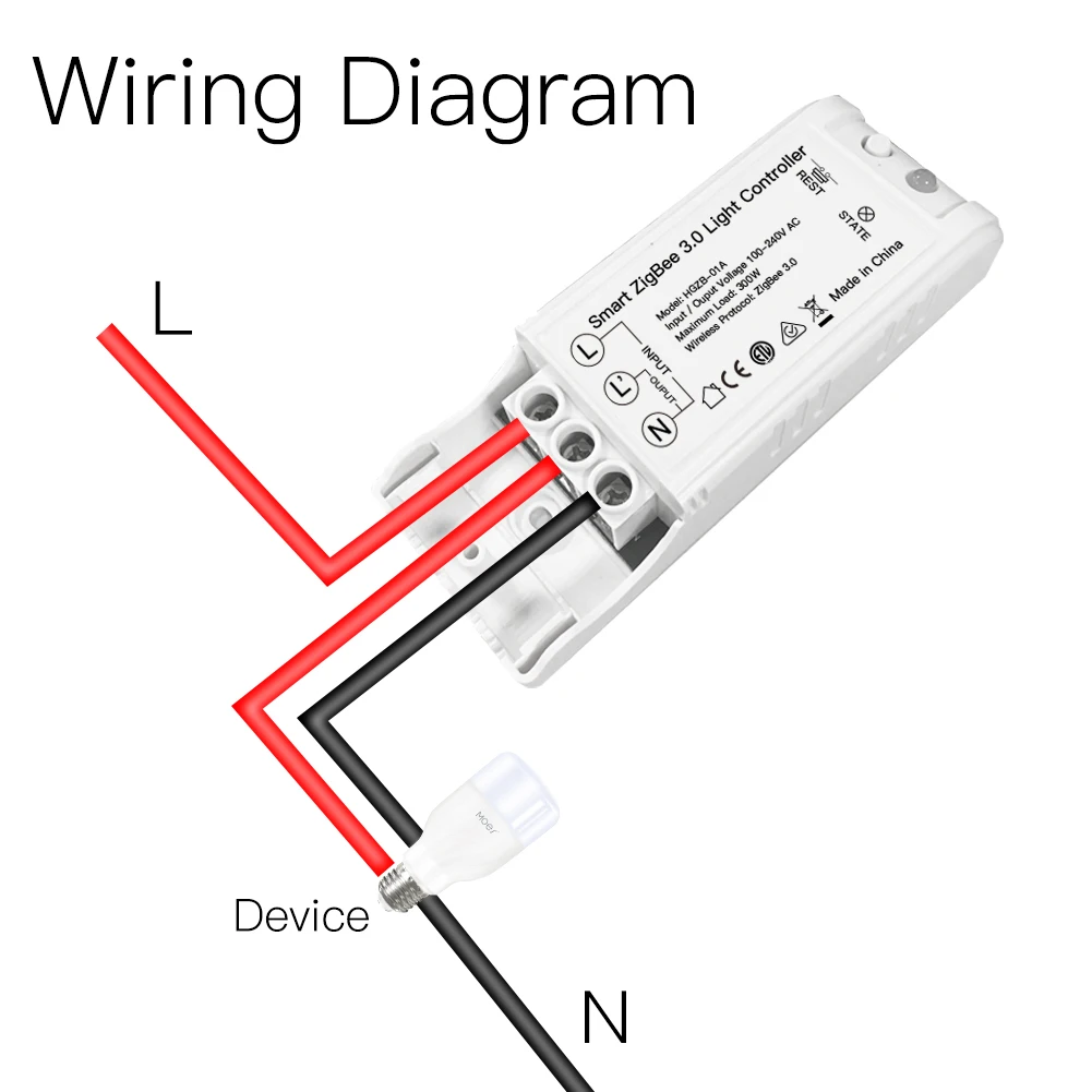 Zigbee 3.0 Smart Switch DIY, Zigbee Hub Required, Echo Plus Alexa SmartThings Smart Home Automation Wireless Remote Control - ANKUX.COM