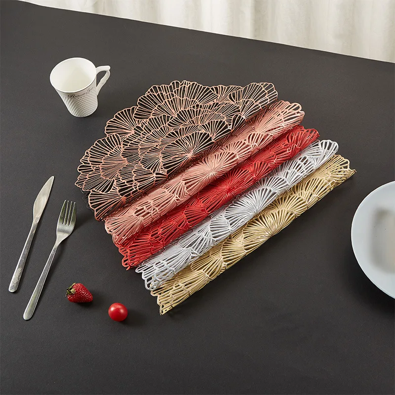 

ins wind hotel western home nordic dining table insulation Amazon hot sale flower plate pvc placemat