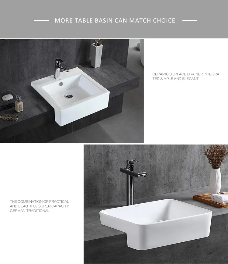 White Single Porcelain Hotel Restaurant Luxury Ceramic Washbasin Bathrrom Vanity Wash Basin Bathroom Sinks