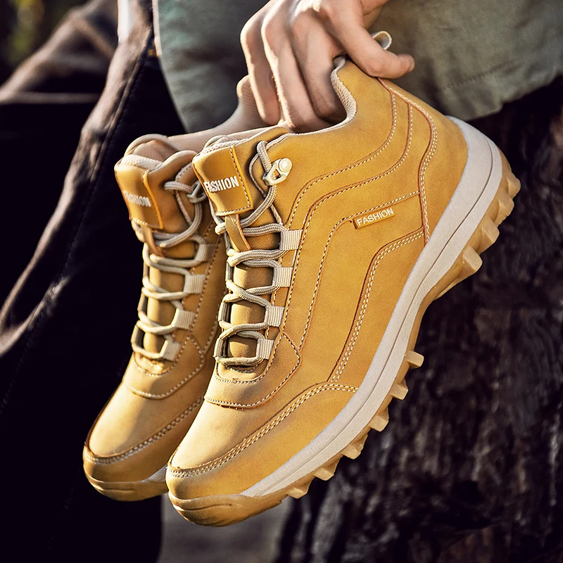 

Trekking Shoes Men Waterproof Hiking Climbing Shoes Man Sports Men Durable Camping Hunting Shoes Outdoor Footwear Max Size 48