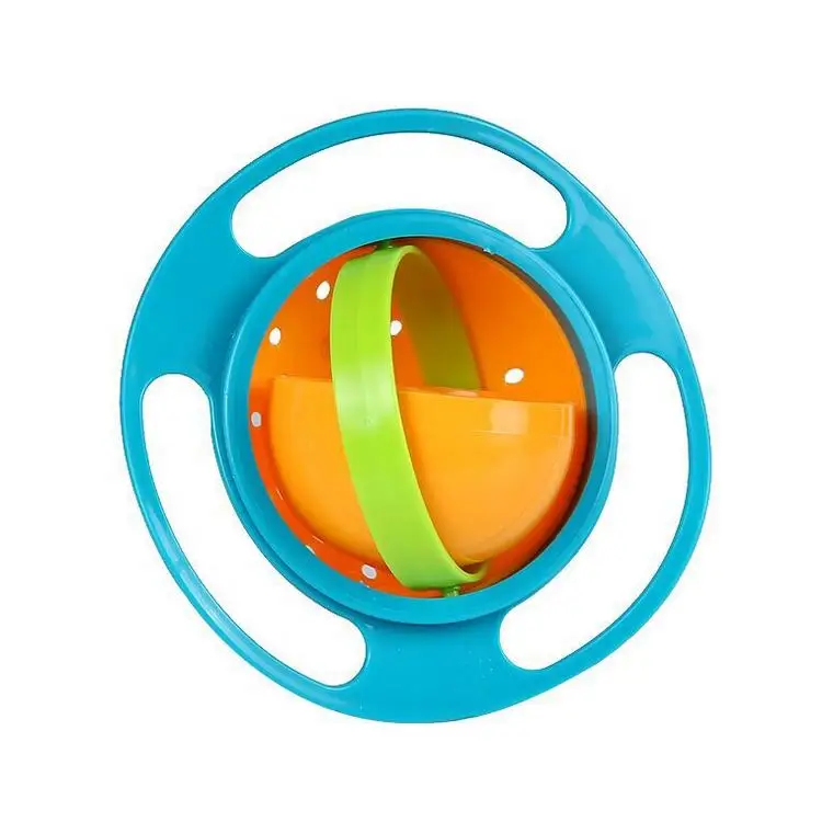 

A199 Uniiversal Gyro Bowl Novelty Children Rotary Balance Spill-proof Bowl 360 Rotate Baby Feeding Bowl