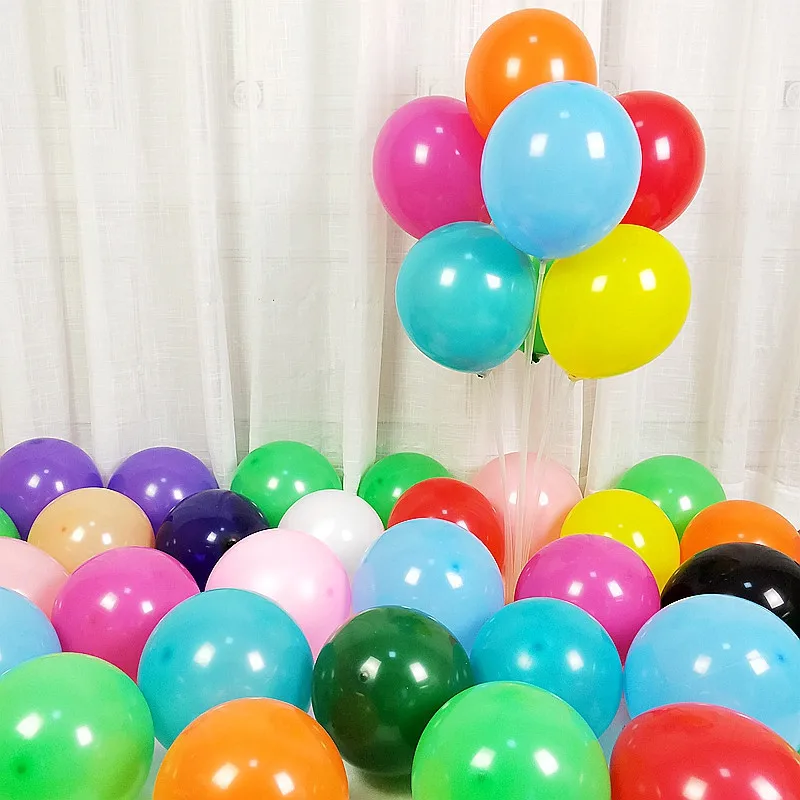 

Free Shipping  matt Latex Balloons thicken round balloon home Party Supplies decorations, Colorful