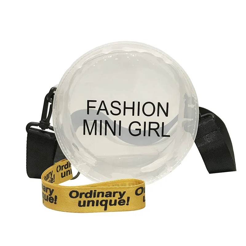 

2020 New fashion ladies transparent pvc handbag kids girls jelly shoulder bag cheap clear designer purses handbags for women, Customized