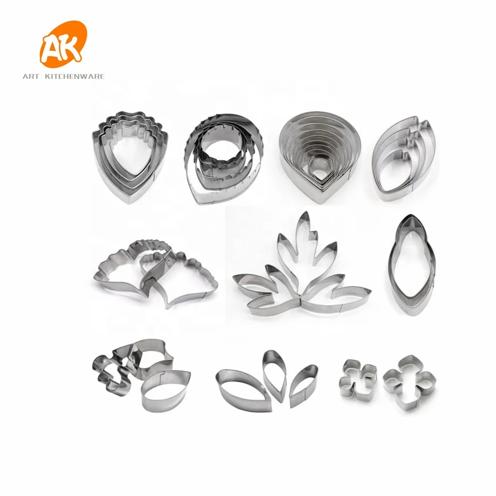 

AK Gumpaste Flower Cutters Set Cake Decoration Sugarpaste Flower Craft Making Tools Fondant Tools LF-41