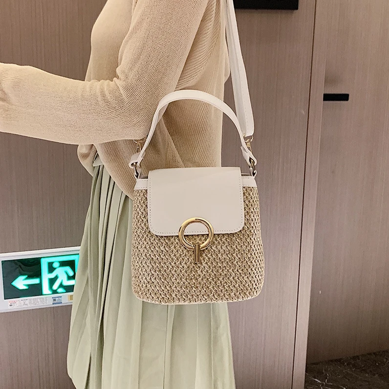 

XP1315 straw woven bag women fashion handwoven handbags ladies shoulder bags