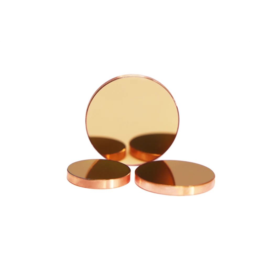 Copper Reflector Mirror Dia. 20/25/30/38.1mm Thk 3mm for Laser Cutting Engraving Machines Co2 Laser Lens