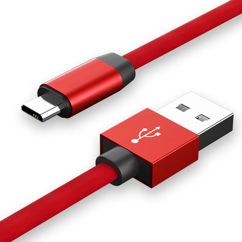 

New Products 3A Fast Charging Oem Micro Usb Data Cable for Android, Black, red, blue