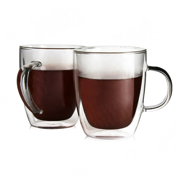 

Top Seller Insulated Double Wall Clear Glass Coffee Latte Tea Cups Set,Coffee Latte Mugs,Espresso Cappuccino Cups