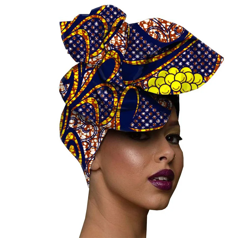 High Quality African Print 100 Cotton Head Scarf Head Wrap African 