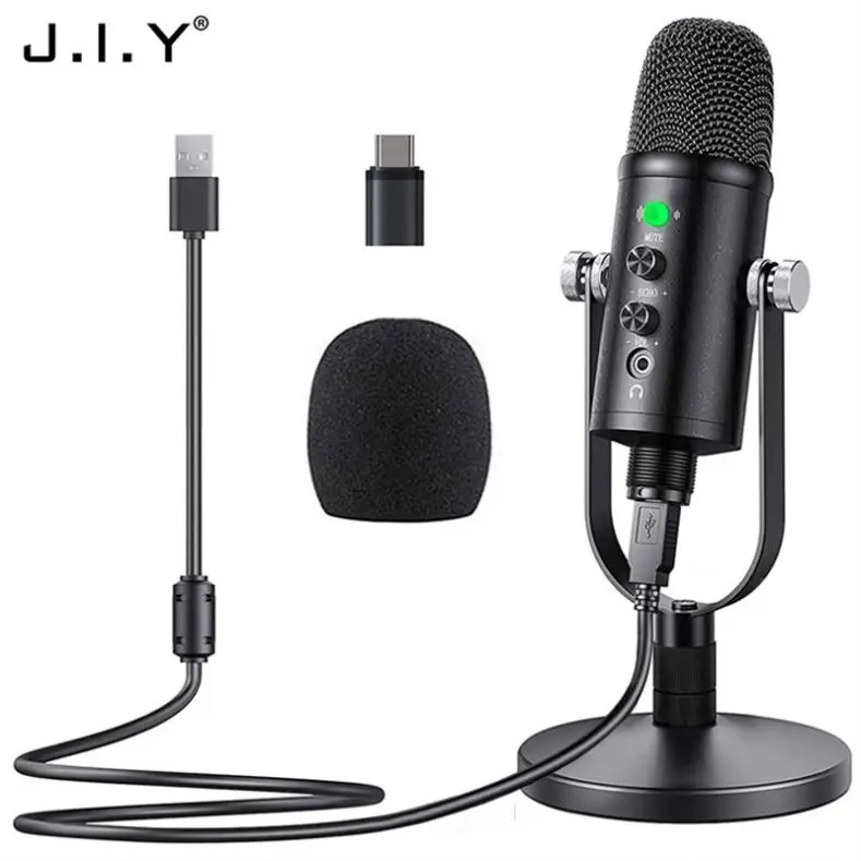 

BM-86 Online Show Live Video Mic Home Condenser Microphone Usb Condenser Microphone, Black