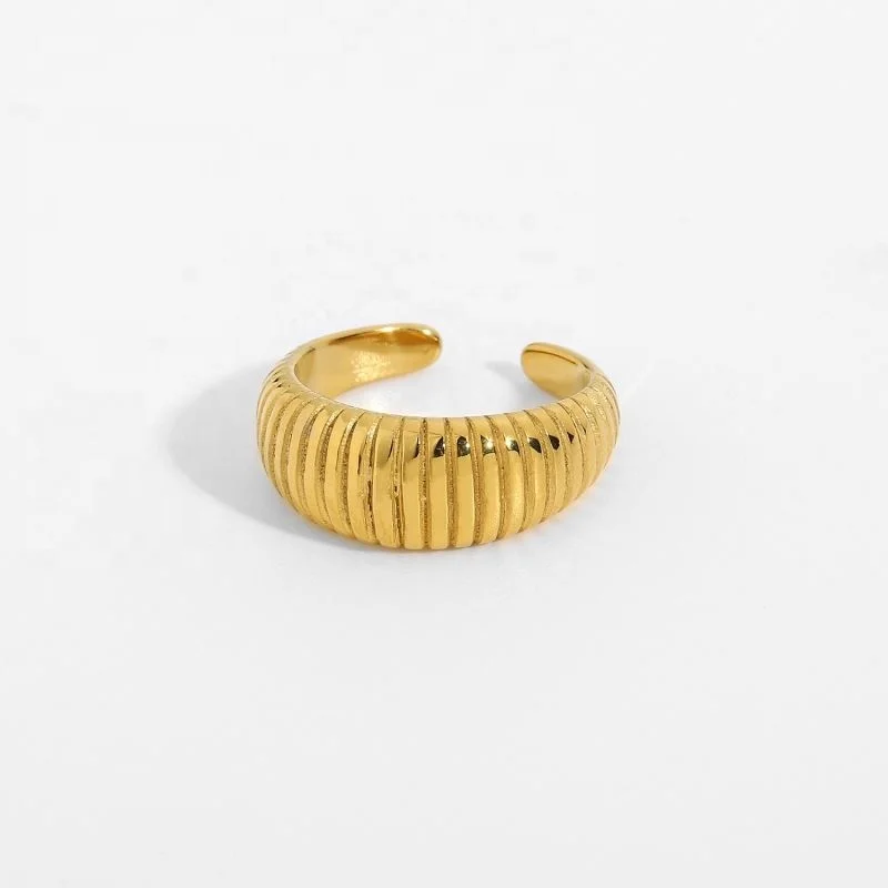 

High End 18K Gold Filled Gold Plated Stainless Gold Jewelry Rings