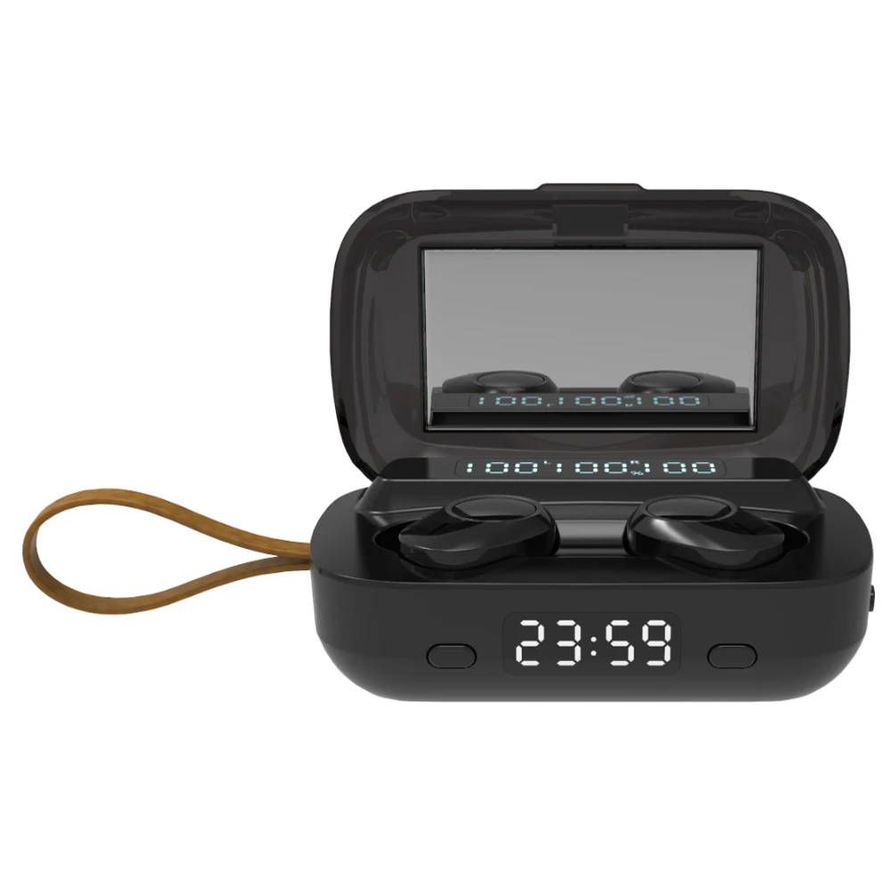 

M13 TWS Clock Display Earphone Ipx7 Waterproof headphone blutooth With Power Bank Headphone