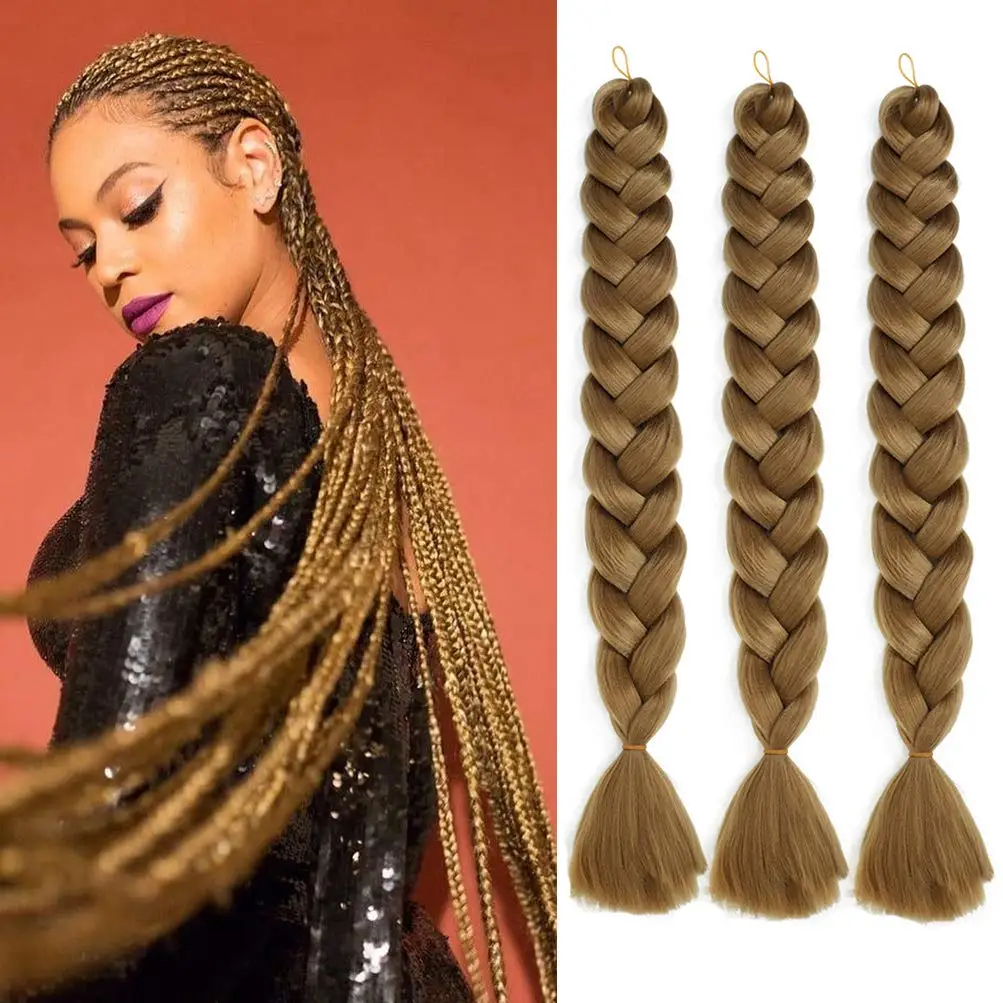 

Low Price Synthetic Hair Extension Jumbo Braiding Hair Braiding Hair For Girls, 37 colors in stock