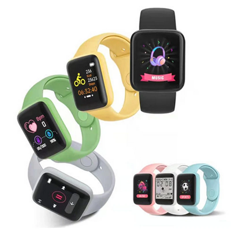 

Free Sports Smart Bracelet Cheap Price 1.44 inch Macaron Color Band Reloj Inteligente d20 y68 d20s Smart Watches