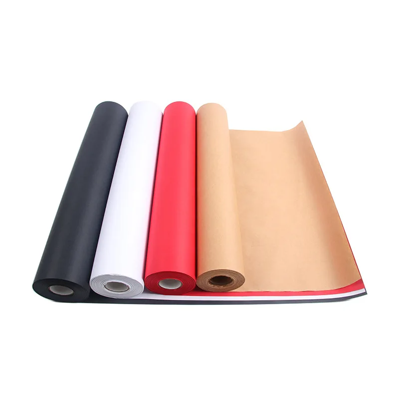 

Custom Printed Color recycled paper kraft paper roll for box bag