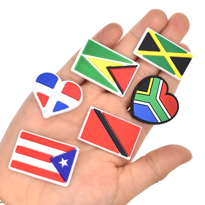 

American Flag Countries Flags Shoe Charms for Croc Shoe decorations, As picture shown