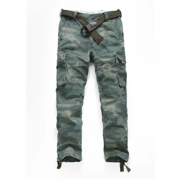 

Wholesale fashion military cotton cargo pants mens plus size pants winter warm cargo pants streetwear with 6 pockets, 8 colors