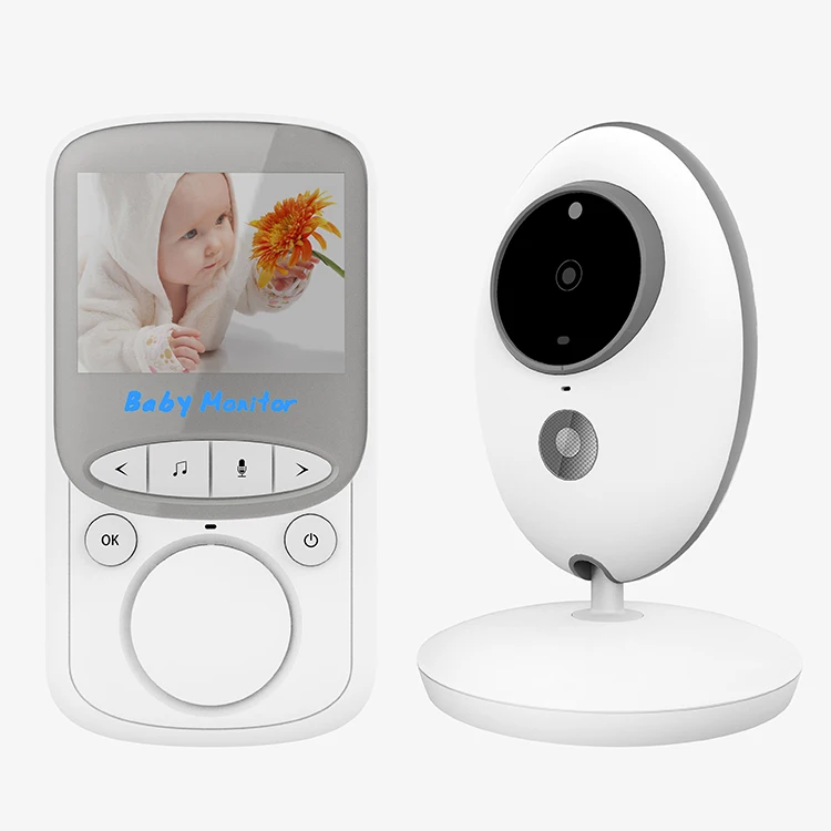 portable monitoring high contrast 2.4" color lcd two way talk back video wireless baby camera monitor