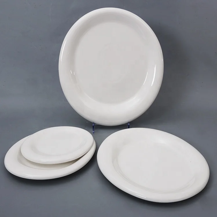 Wholesale Bulk High Quality Glazed Porcelain Restaurant Wedding White Ceramic Plates Buy