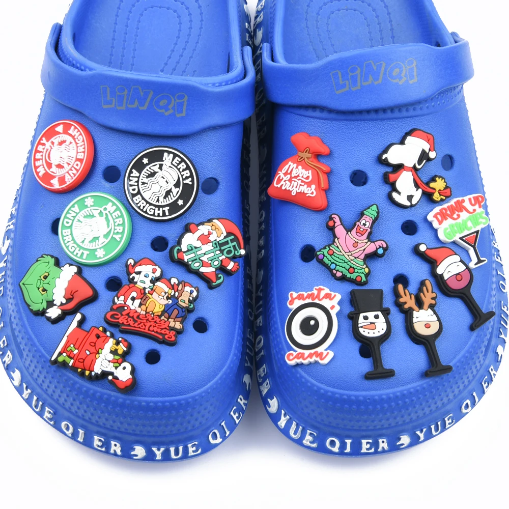 

2022 Cheap Customizable Logo Fashion Christmas Luxury PVC Shoes Charms With For Clog Shoes Sandal, Jewelry
