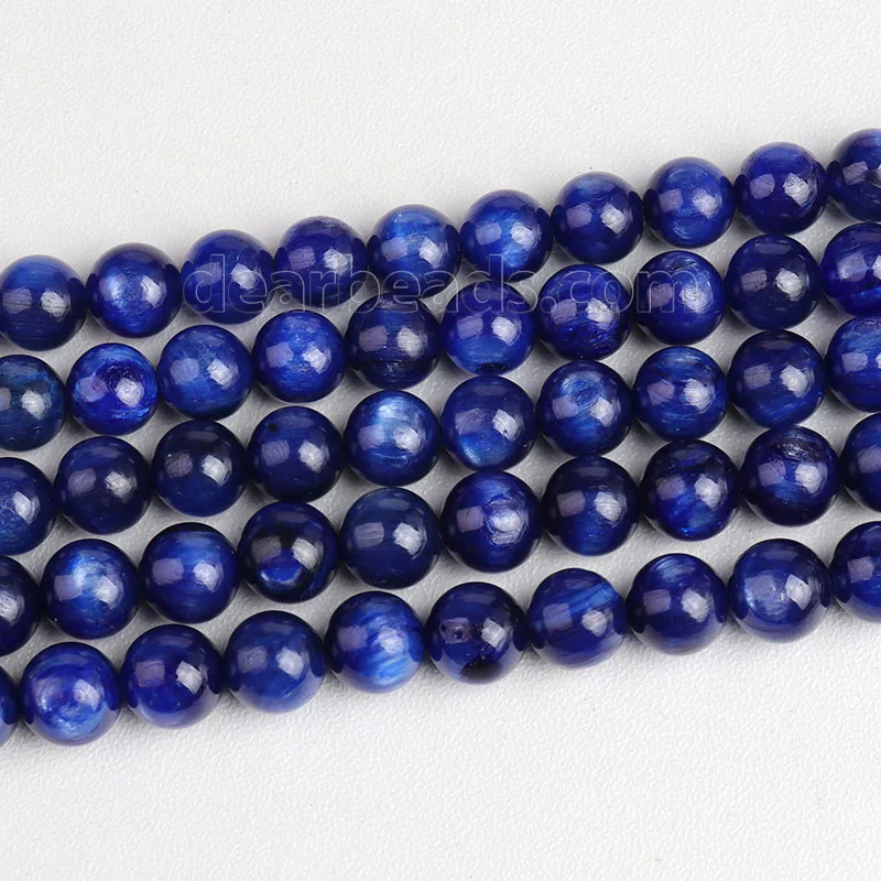 New Arrival Natural Blue AAAAA Kyanite Gemstone Beads Semi Precious Stone Bead Strands For DIY Bracelets Making 6mm 8mm