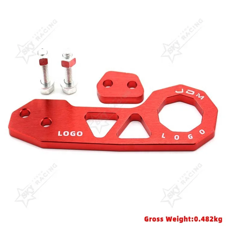 Jdm Style Racing Rear Tow Hook Billet Aluminum Alloy Trailer Hook