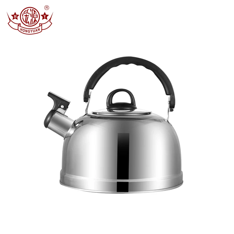 

New design 410 stainless steel safety lid kettle spout cooking water tea whistling kettle