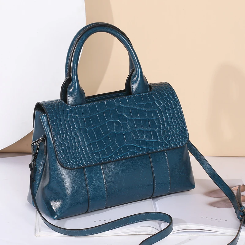 

Hot Sale Fashion Woman Genuine Leather Handbag Wholesale Shoulder Bag Ladies Handbags Women Bags