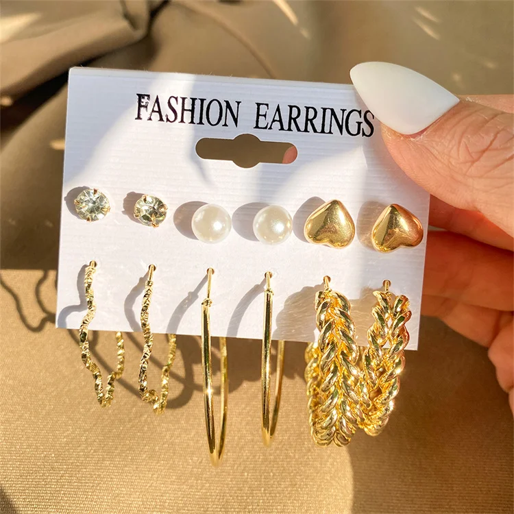 

Wholesale Newest Trendy Colored Acrylic Geometric Hoop Dangle Dainty Butterfly Stud Set Earrings for Women Jewelry