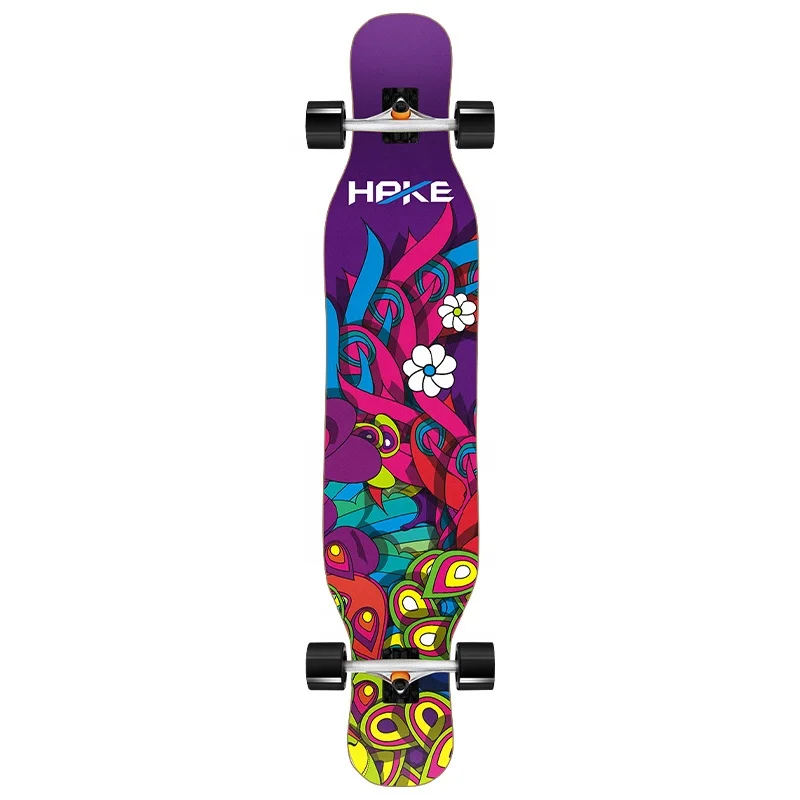 

46 inch Customized RTS Maple Complete Skateboard Longboard for Teenagers Abec-9 bearing wheels OEM long skateboard