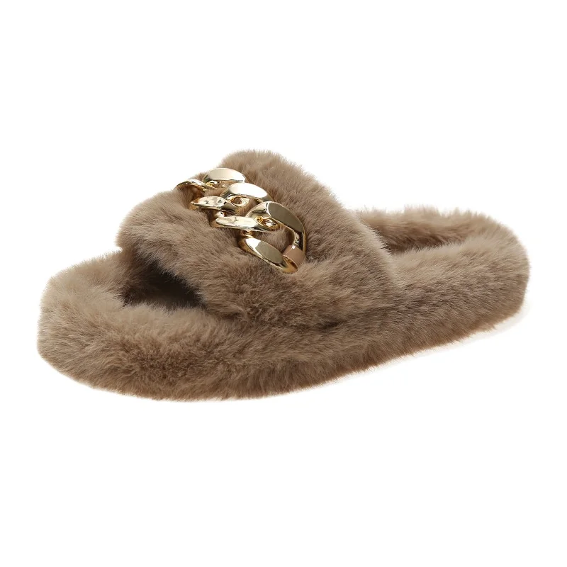 

Plush fluffy colorful soft home slippers comfortable durable women's slippers thermal warm new trend, Customizable