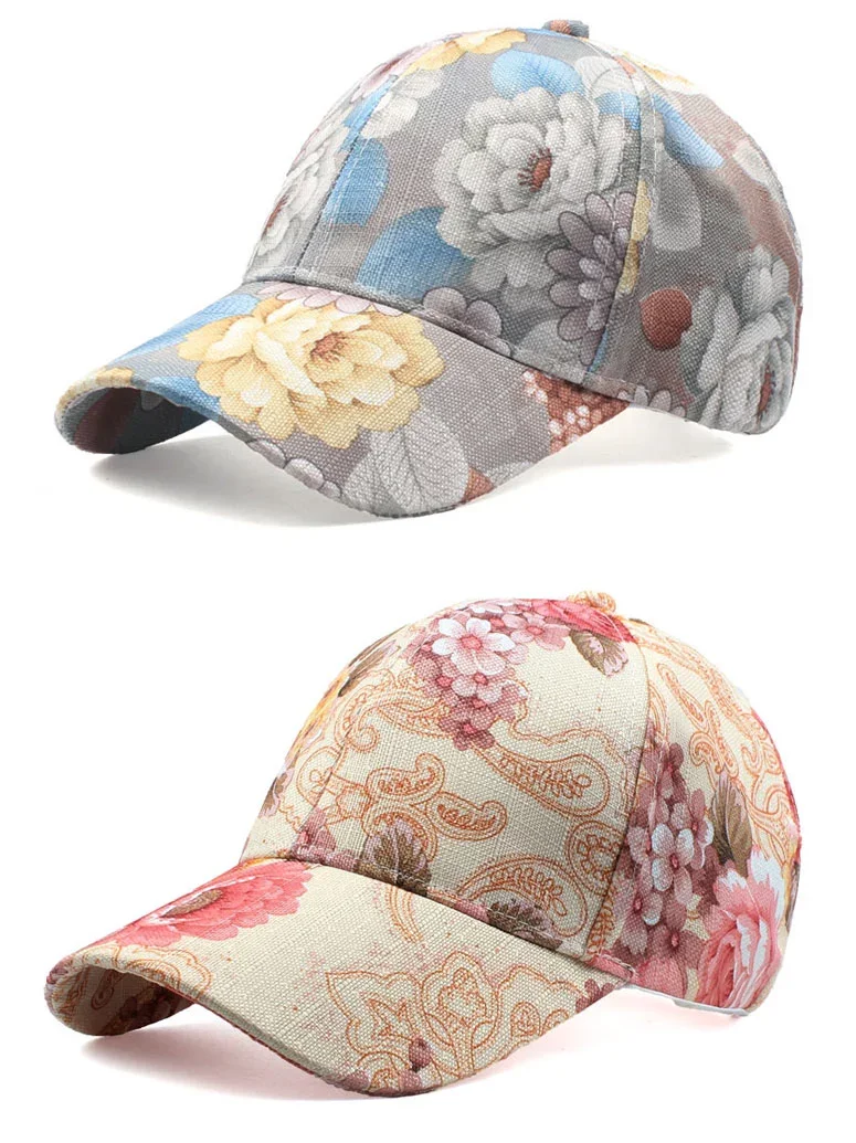 Whole Custom Embroidery Gorras 100 Polyester Flowers Fancy Baseball